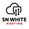 SN White Hosting Logo