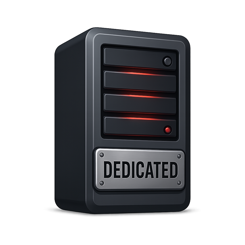 Glowing dedicated server icon